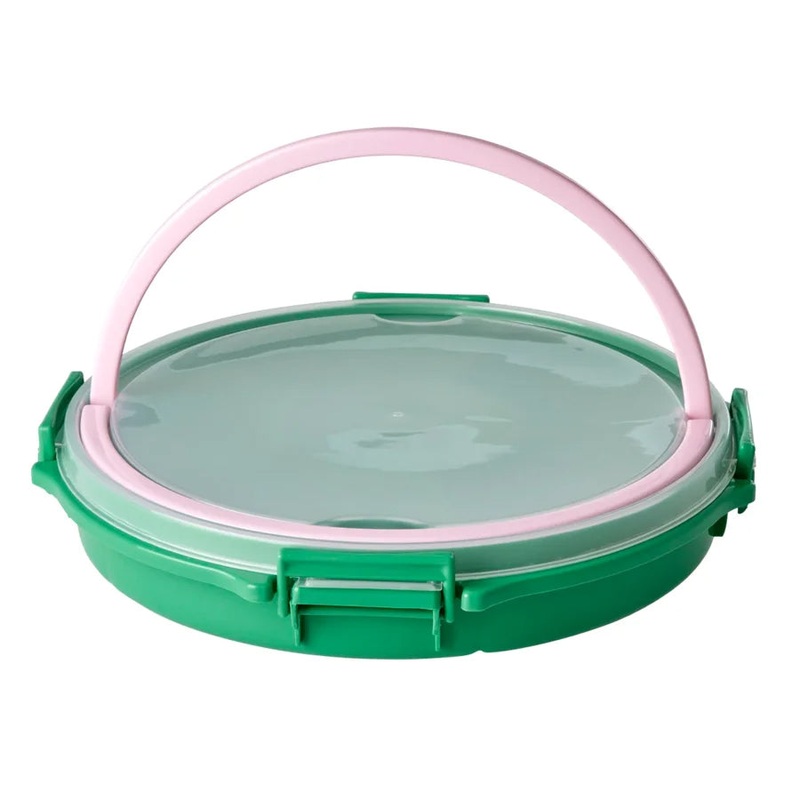 Rice DK Serving Tray with Handle in Green