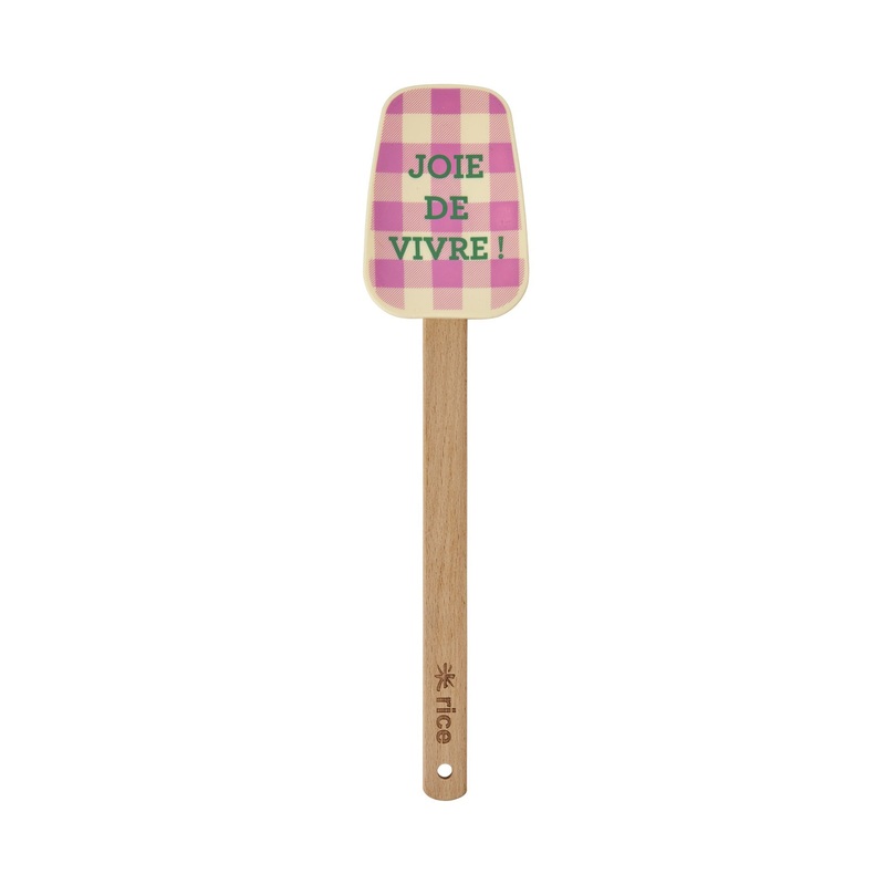 Rice DK Wood Scraper - Pink - Check It Out Print