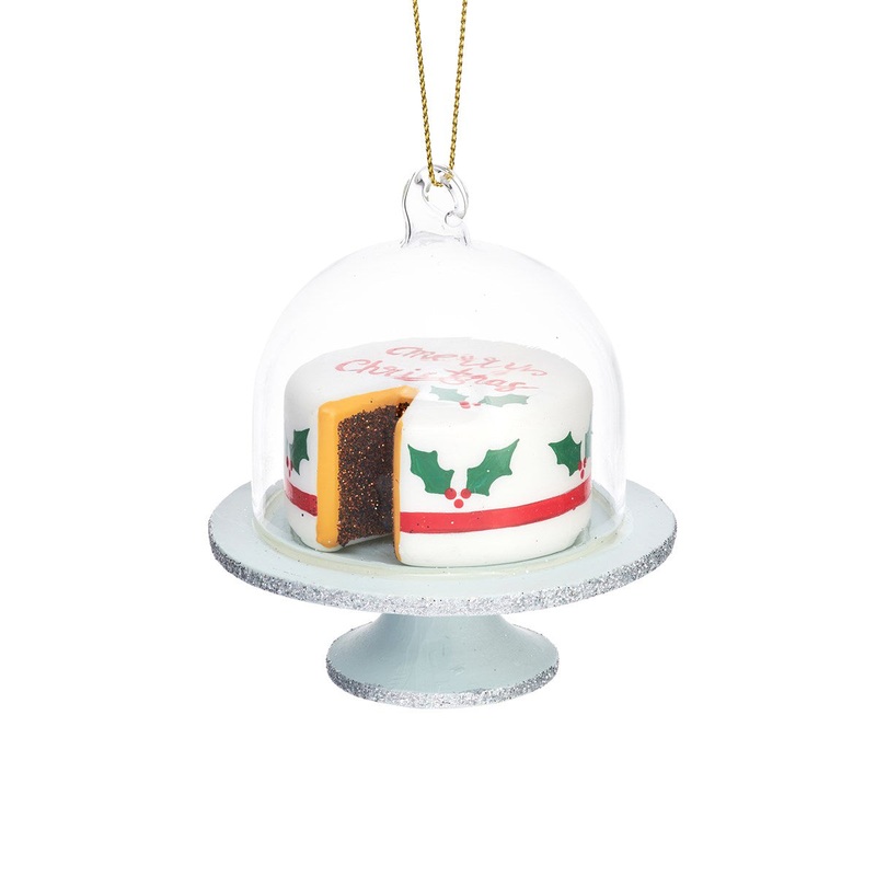 RJB Stone Christmas Cake Shaped Bauble
