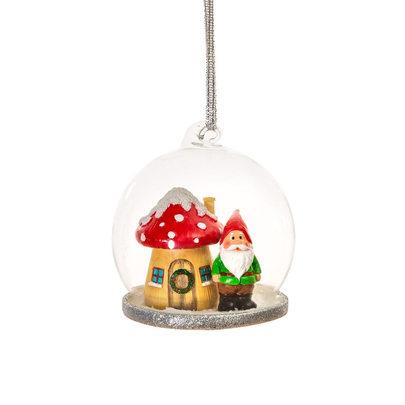 RJB Stone Gnome Home Dome Bauble