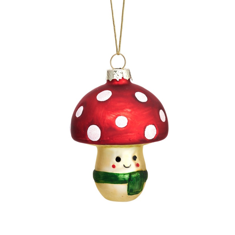 RJB Stone Happy Mushroom Shaped Bauble