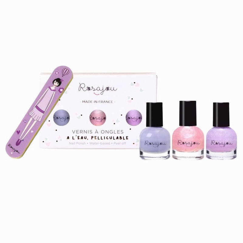 Rosajou Nail Polishes Set Cool x Magic x Lavande + Nail File