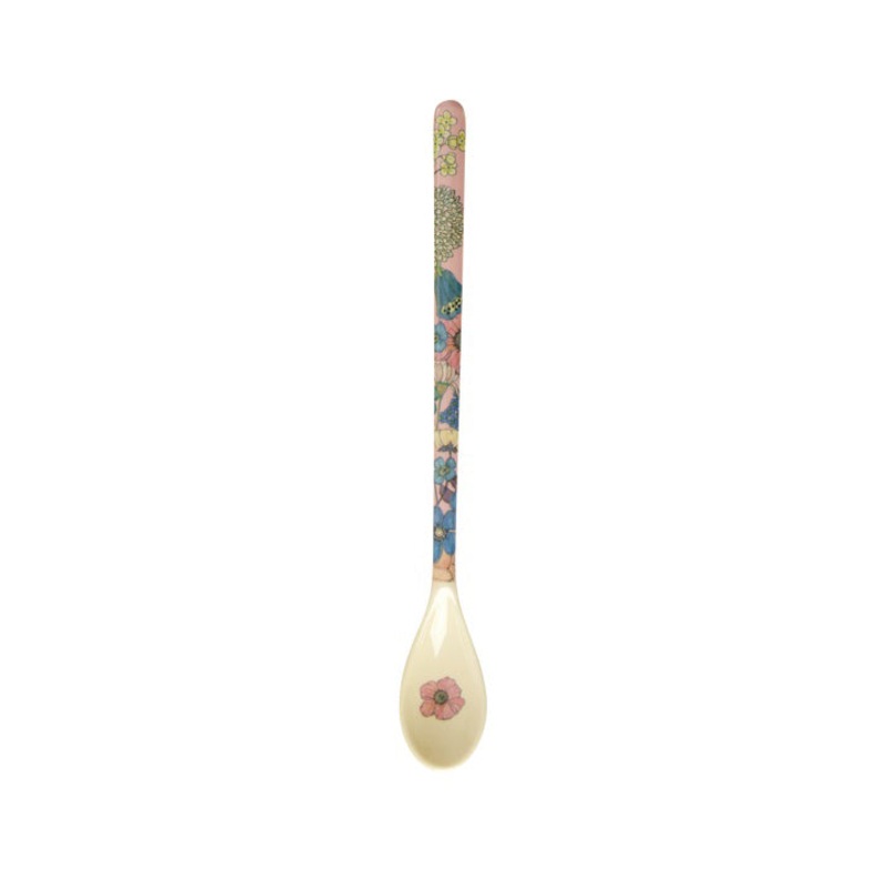 Rice DK Latte Spoon - Soft Pink - Flower Collage Print