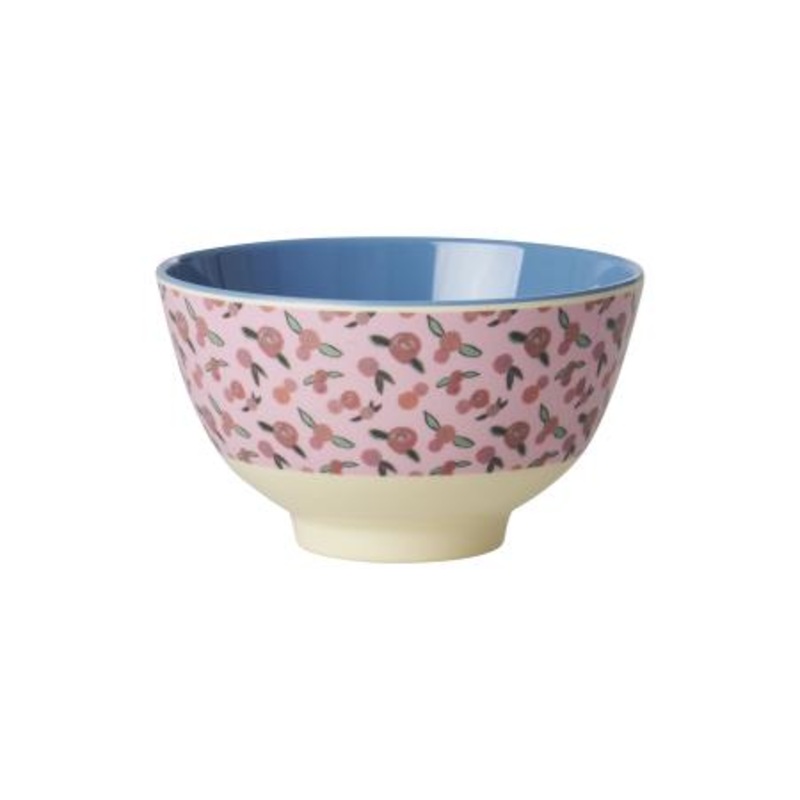 Rice DK Melamine Bowl with A Rose Is A Rose Print - Small - 300 ml