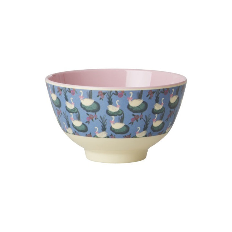 Rice DK Melamine Bowl with Swan Lake Print - Small - 300 ml