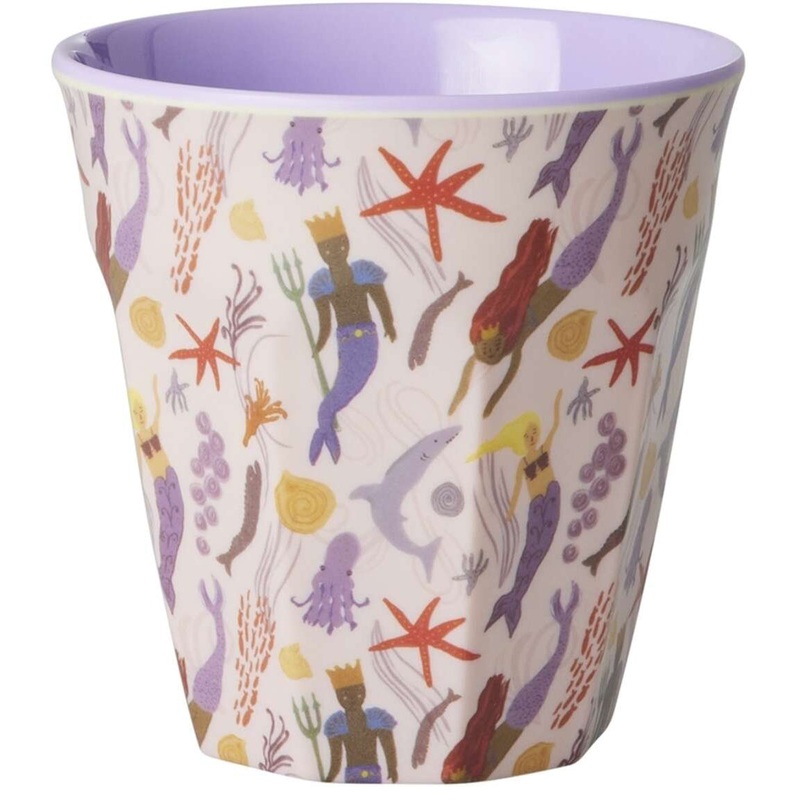 Rice DK Melamine Cup with Mermaid Print - Medium - 250 ml
