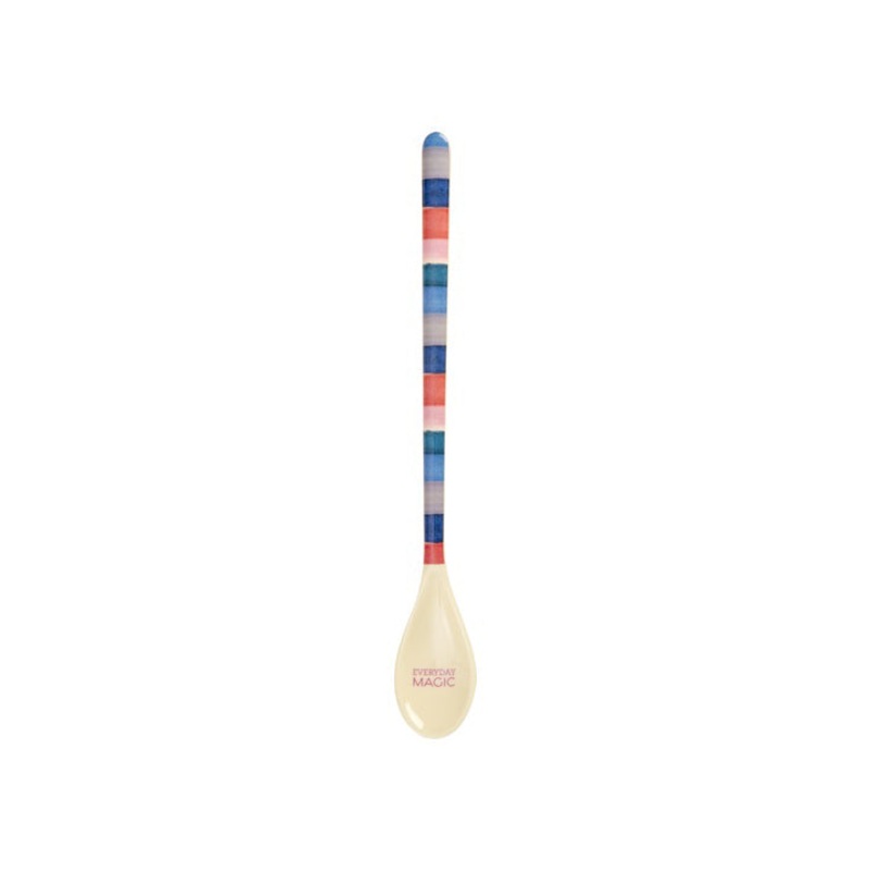 Rice DK Melamine Latte Spoon - N.Y. Stripes Print