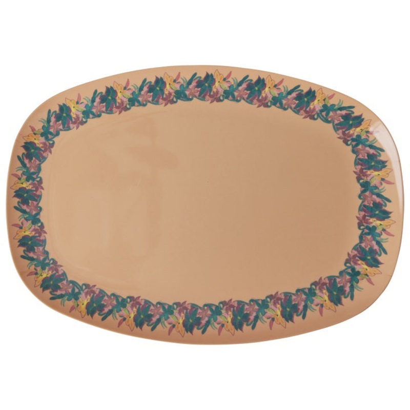 Rice DK Melamine Rectangular Plate with Hilma Forever Print