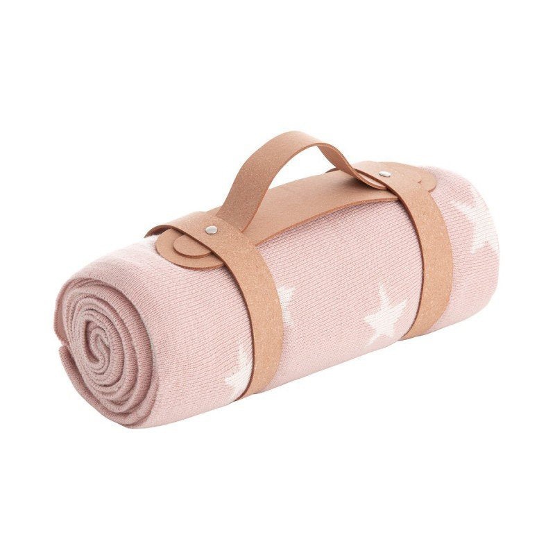 Cambrass Bamboo Knited Blanket 80x100x1 cm Star Pink