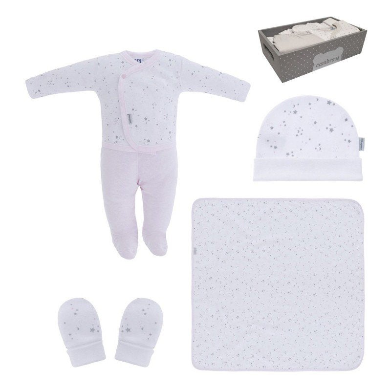 Cambrass Set New Born 5 pcs. Ref.800 728,1 Sky Pink T.1