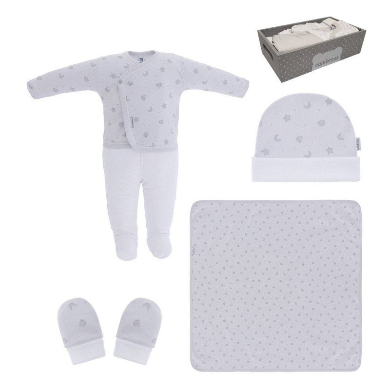 Cambrass Set New Born 5 pcs. Ref.800 729,1 Teddy Grey T.1