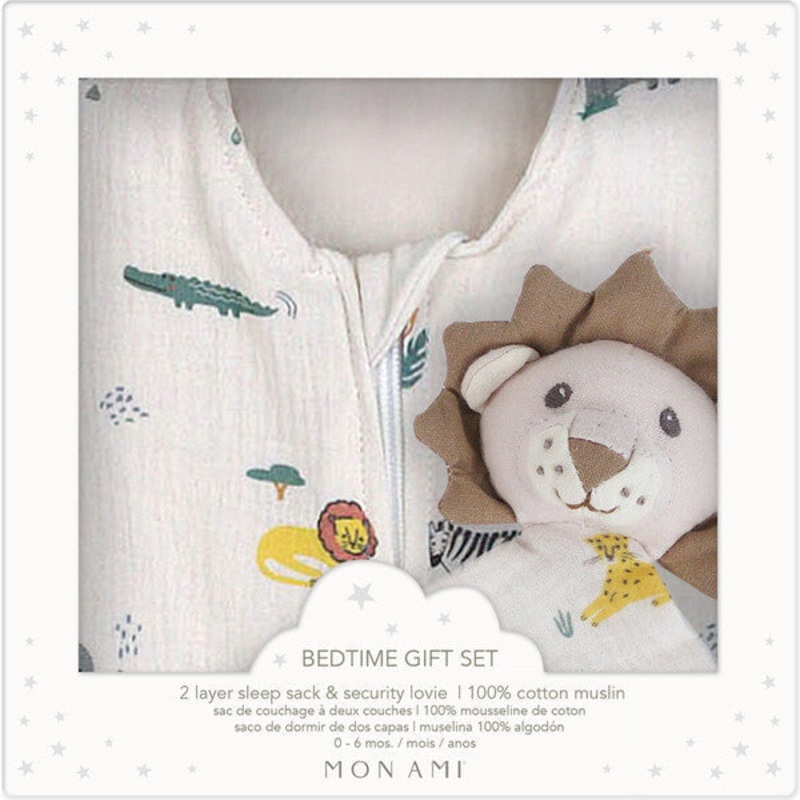 Mon Ami Animaux De Safari Sleep Sack & Lovie Gift Set