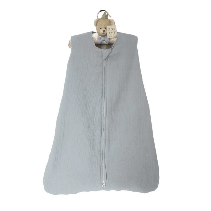 Mon Ami Muslin Sleep Sack and Bear Hanger Set