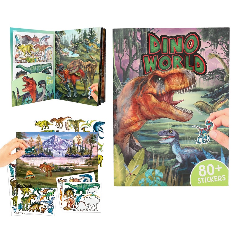 Depesche Dino World Sticker Book with Puffy Stickers