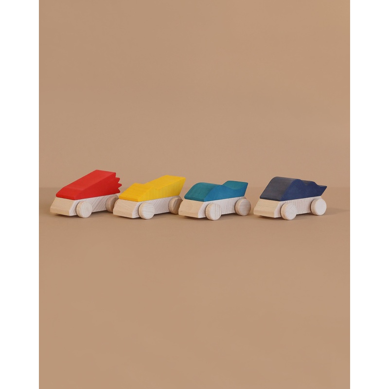 Lubulona Wooden Pack of 4 Supercars