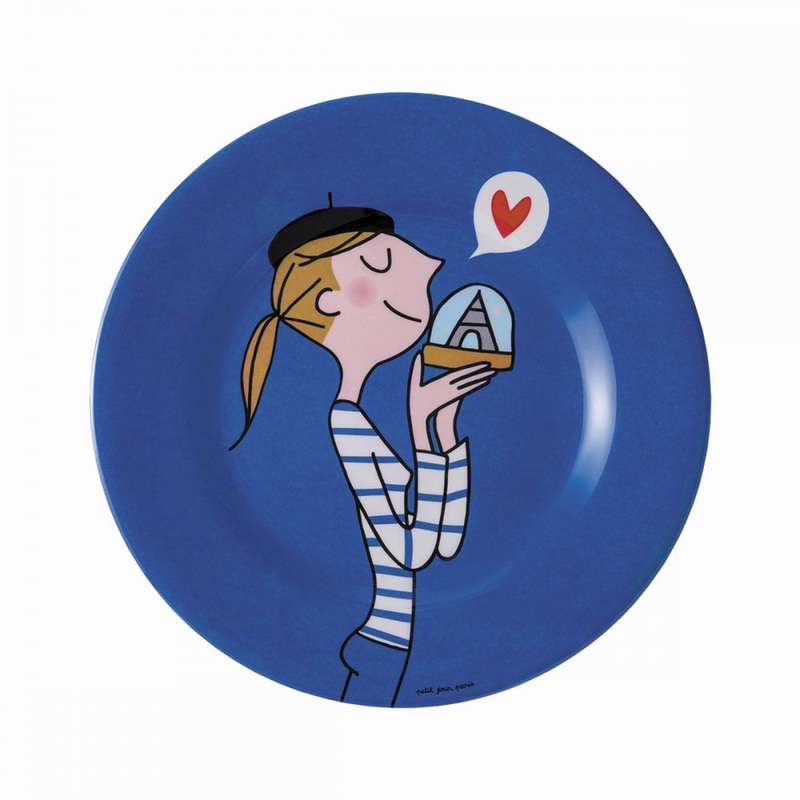 Petit Jour Paris Dessert Plate Parisienne Blue