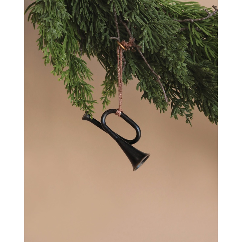 Maileg Metal ornament, Trumpet - Anthracite