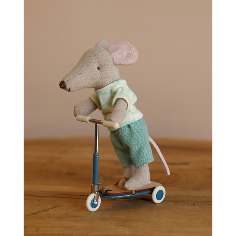 Maileg Mouse Size Scooter / Kickboard - Blue