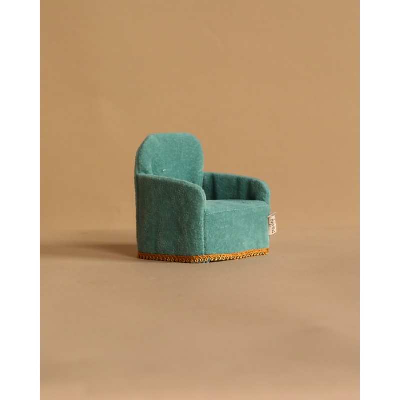 Maileg Soft Folding Chair, Mouse - Mint