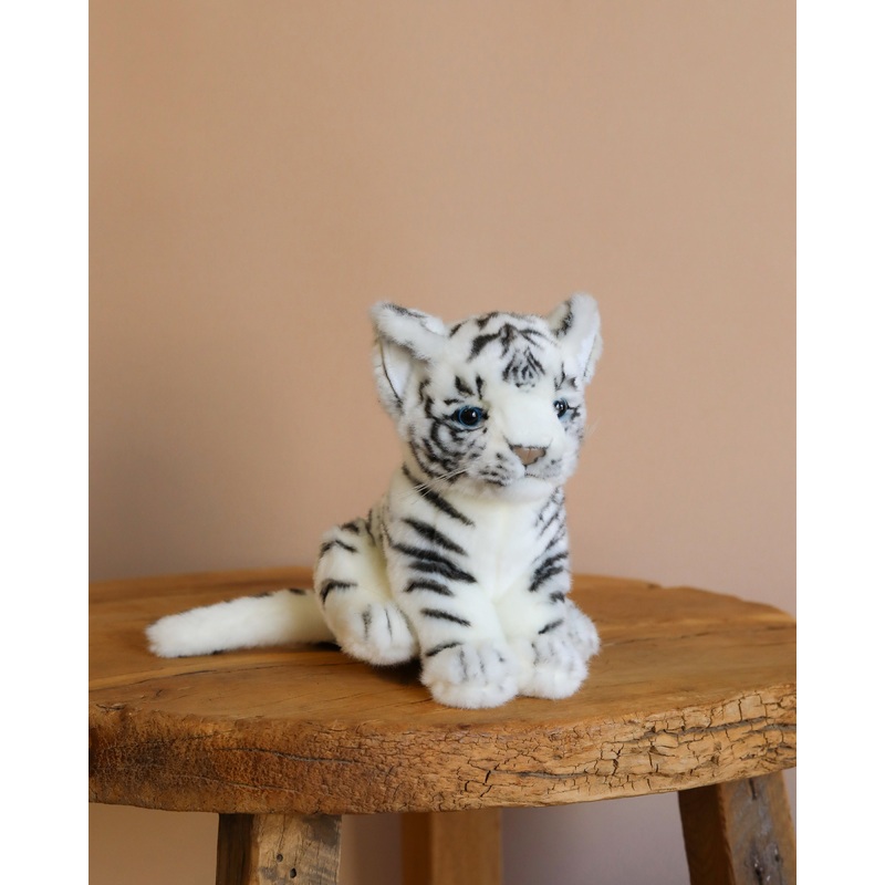 Tiger Cub Stuffed Animal - White