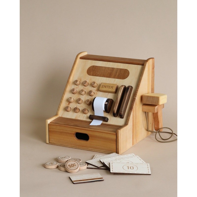 Wooden Cash Register