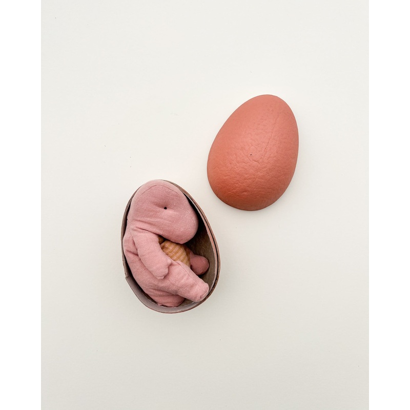 Maileg Small Gantosaurus in Egg - Rose
