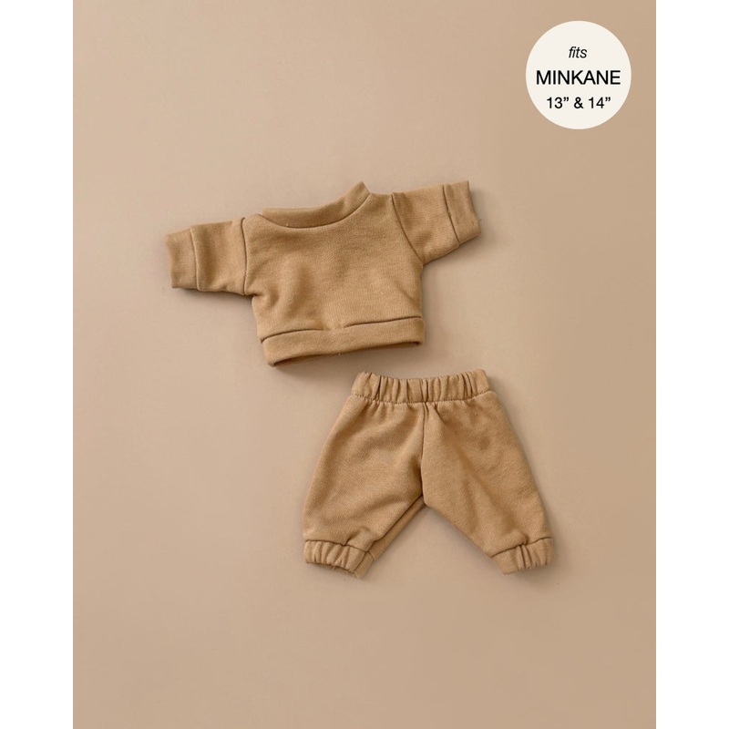 Minikane Doll Clothing | Liam Set in Fleece - Camel