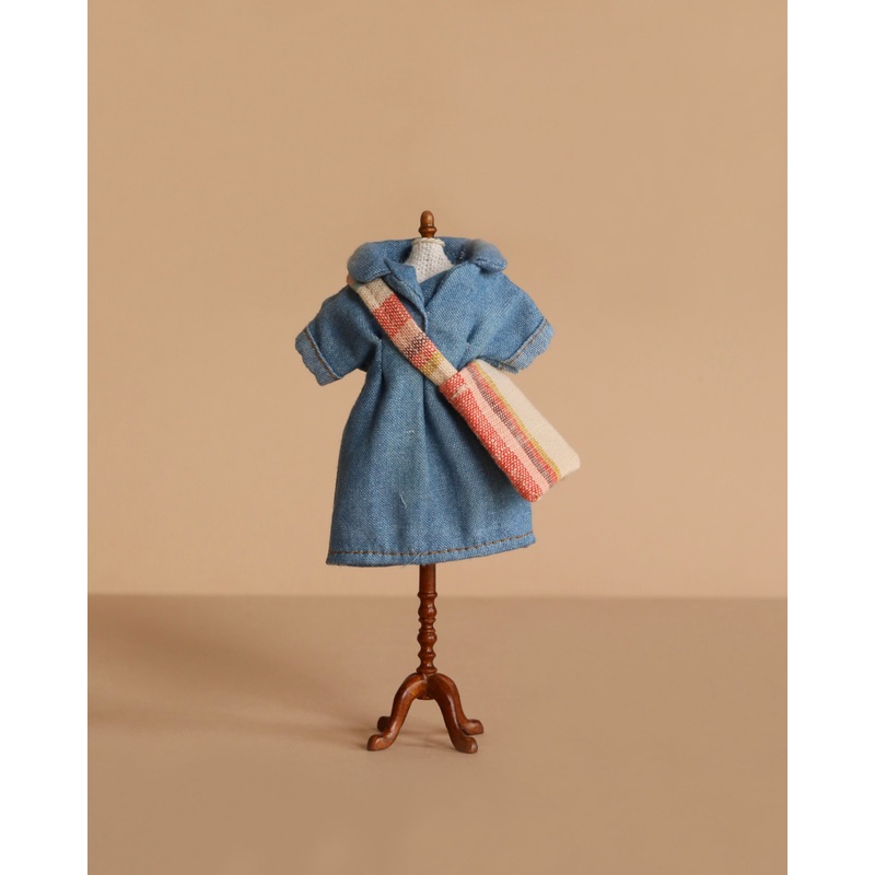 Maileg Extra Clothing: Denim Dress And Bag For Mom Mouse