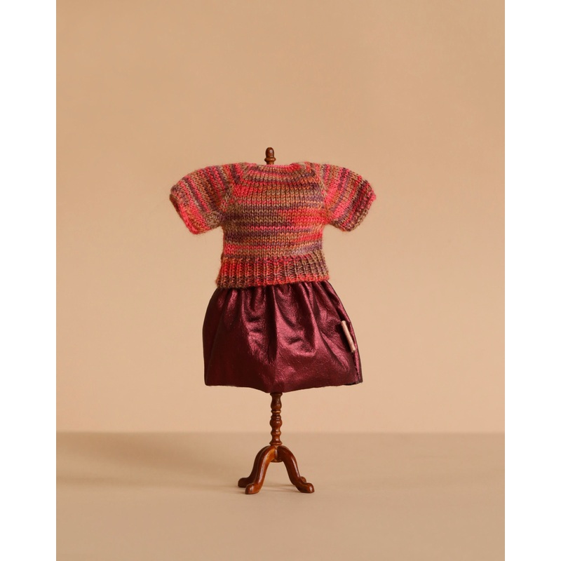 Maileg Extra Clothing: Skirt And Knitted Blouse For Mom Mouse