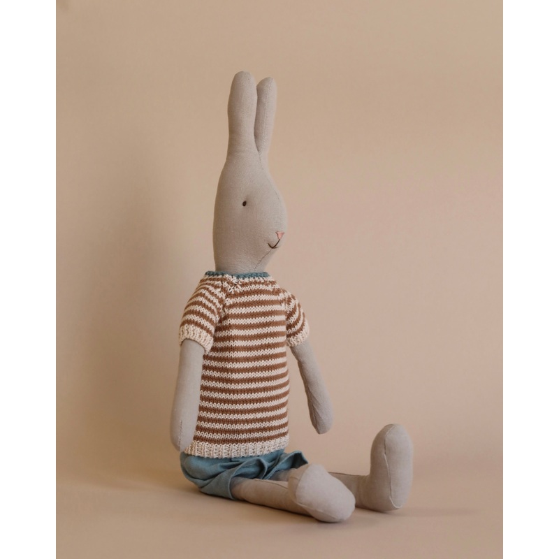 Maileg Rabbit, Size 3, Classic - Knitted Shirt and Shorts