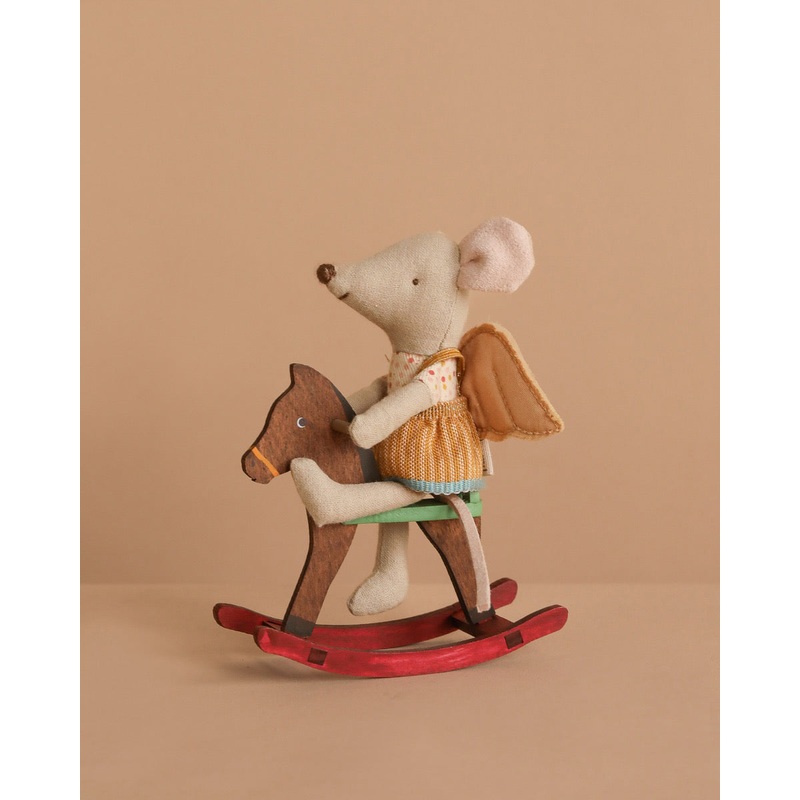 Maileg Little Sister on Rocking Horse Set