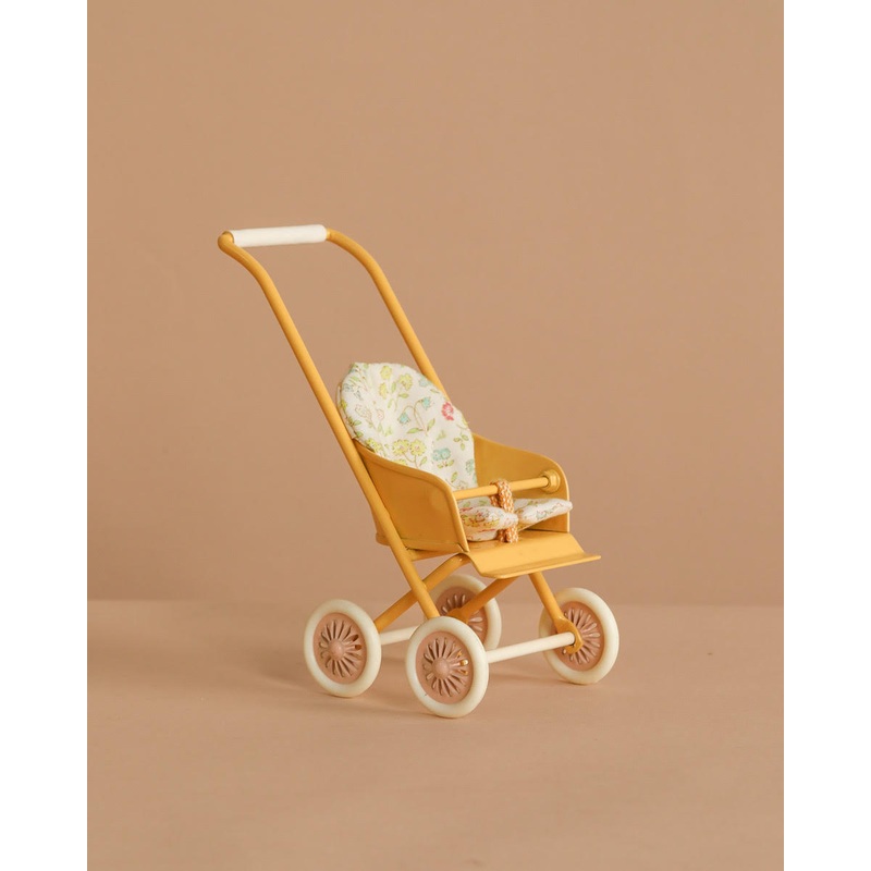 Maileg Stroller, Micro - Yellow