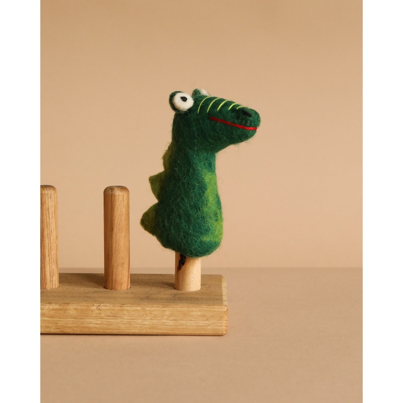 Felt Alligator Finger Puppet