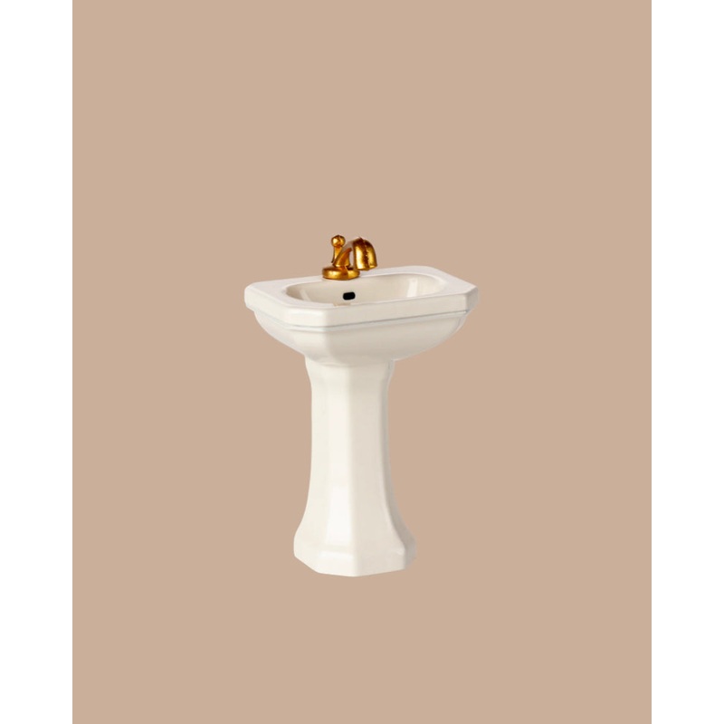 PRE-ORDER: Maileg Bathroom Sink, Mouse Size - Off White (Estimated Ship Date: Early October)