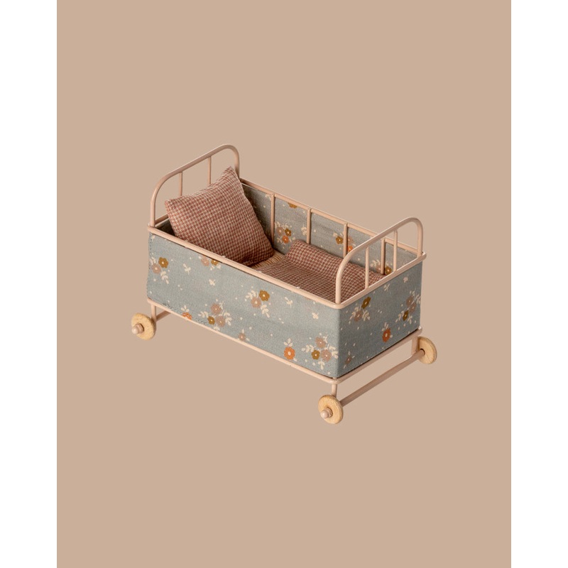 PRE-ORDER: Maileg Cot Bed, Micro - Powder (Estimated Ship Date: Early October)