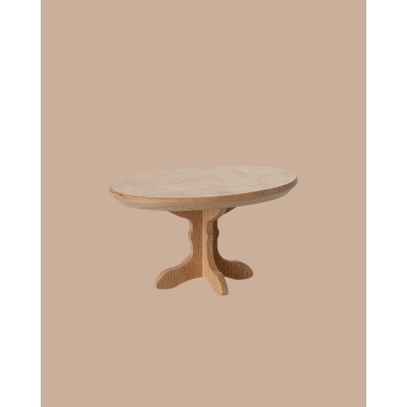 PRE-ORDER: Maileg Oval Coffee Table, Mouse - Nature (Estimated Ship Date: Early October)