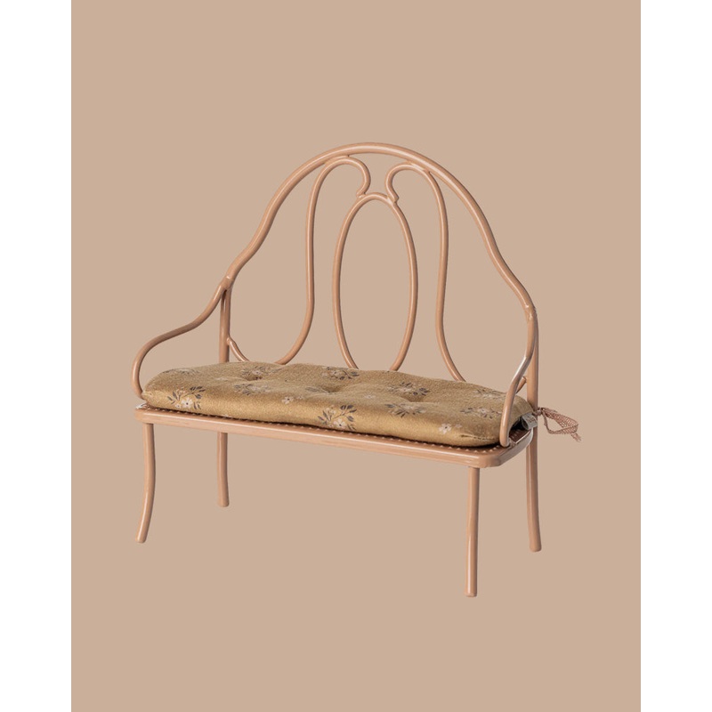 PRE-ORDER: Maileg Vintage Bench, Mini - Dark Powder (Estimated Ship Date: Early October)