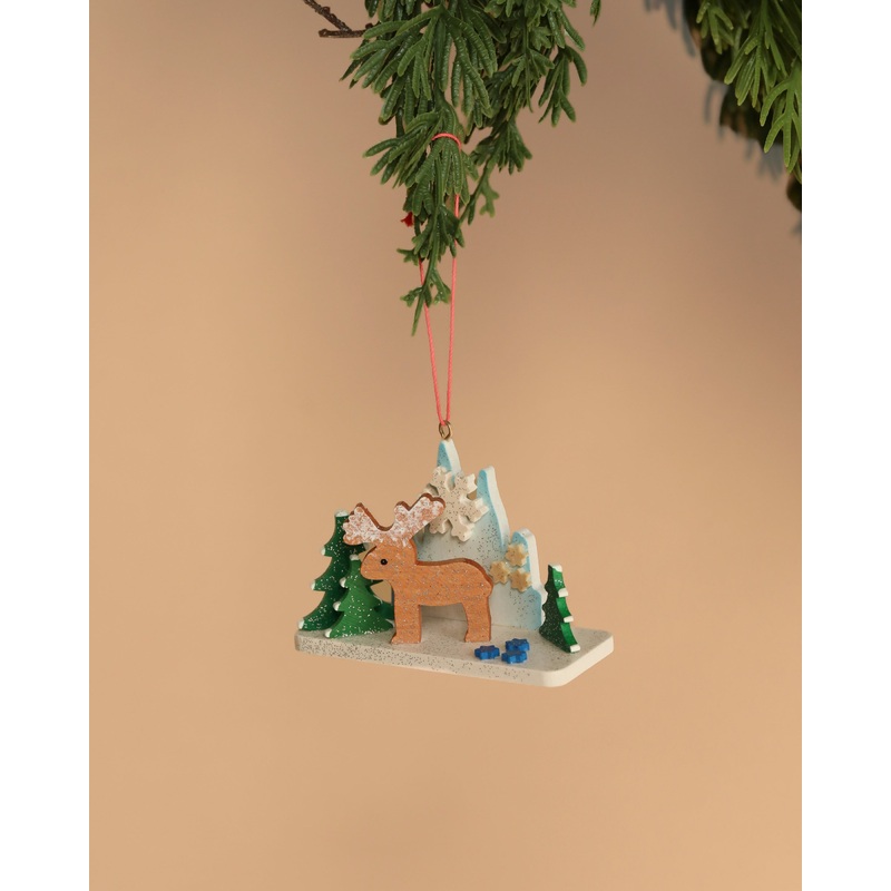 Christian Ulbricht Ornament - Ice Landscape With Reindeer