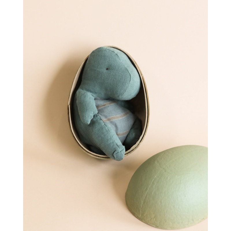 Maileg Small Gantosaurus in Egg - Green