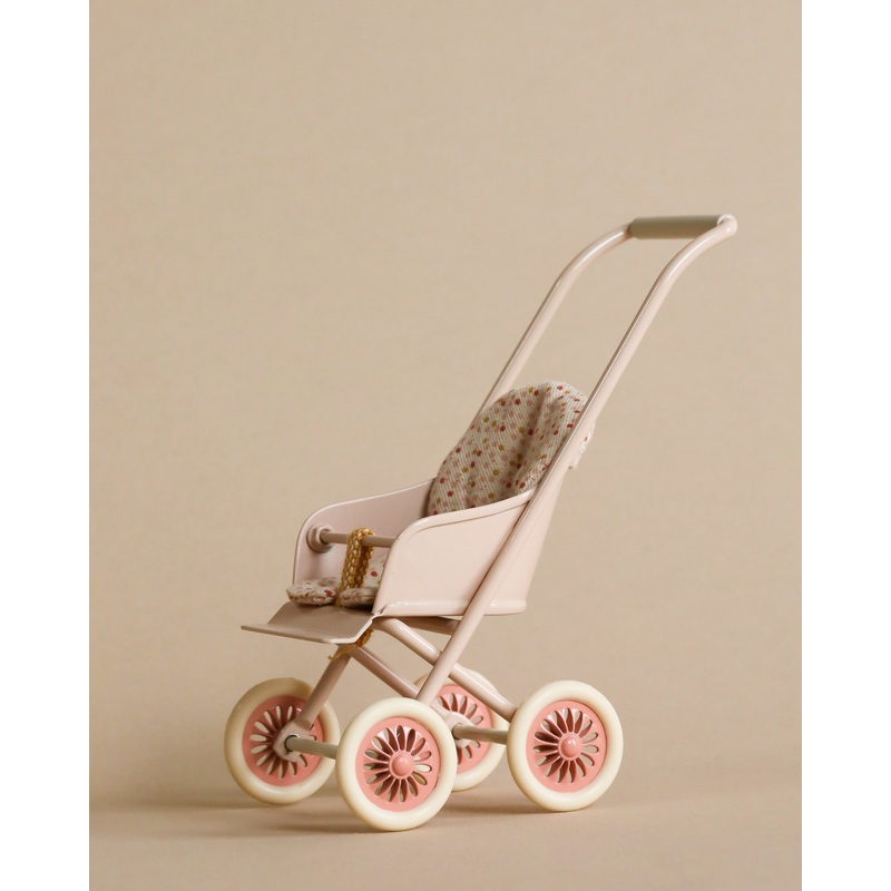 Maileg Miniature Stroller, Micro - Powder