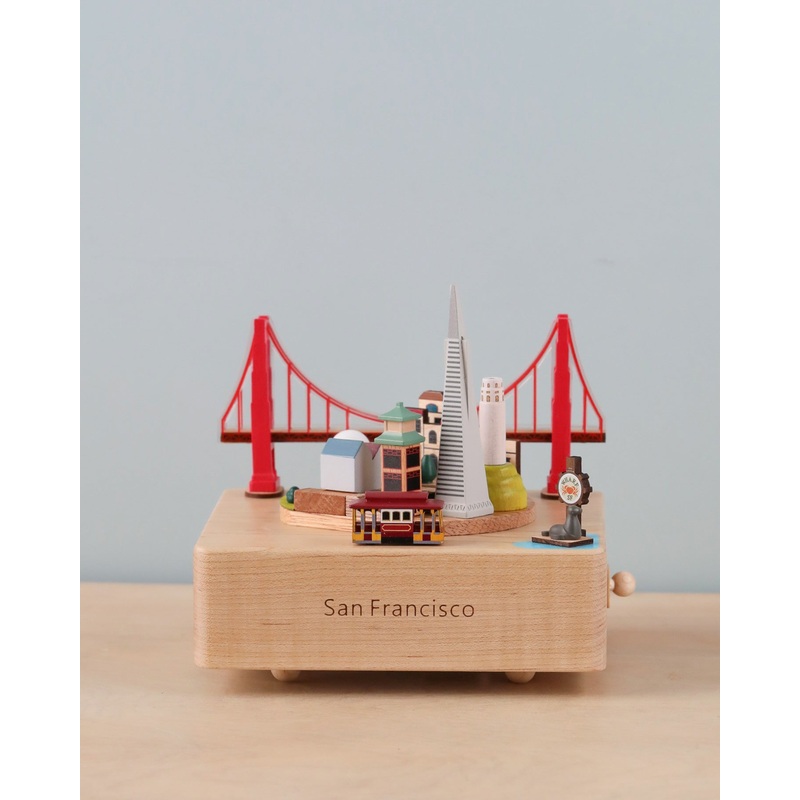 Pre-order: San Francisco Wooden Music Box (ships end of August - early September)
