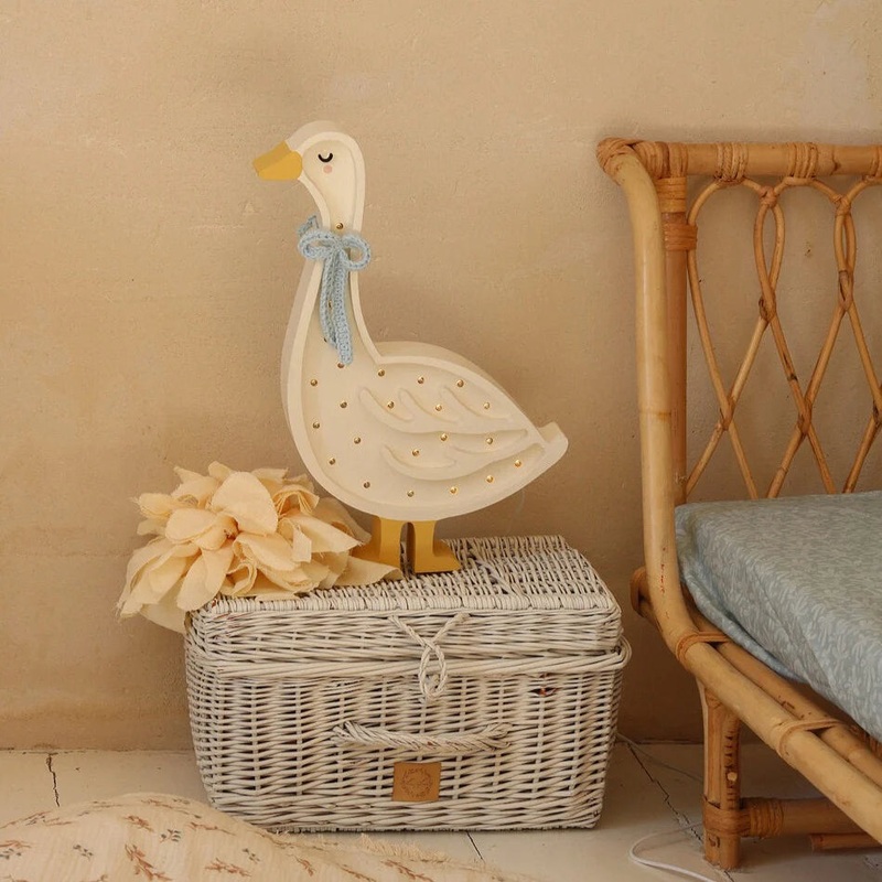 Handmade Wooden Lamp - Goose