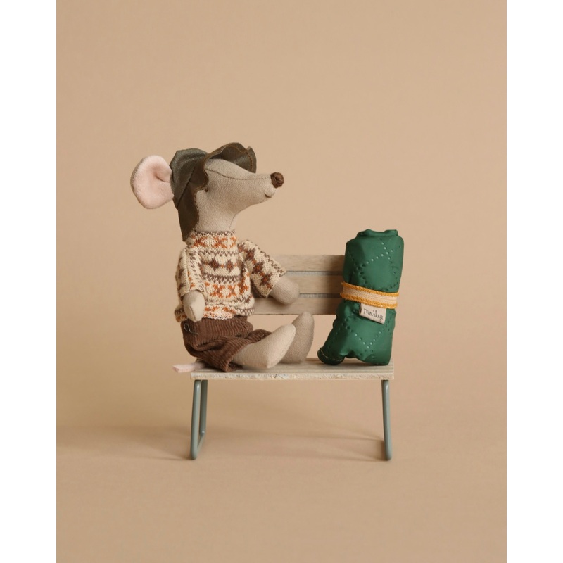 Maileg Hiker Mouse With Knit Sweater - Big Brother