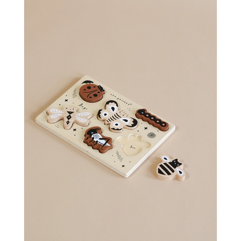 Wooden Tray Puzzle - Bugs