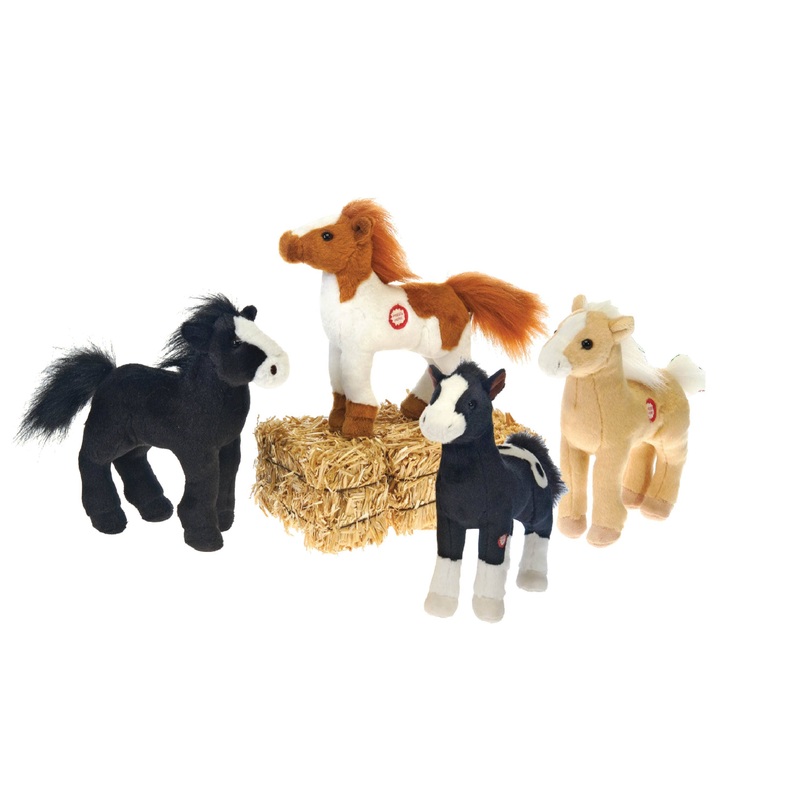 SMALL PLUSH NEIGHING STANDING HORSES WITH SOUND