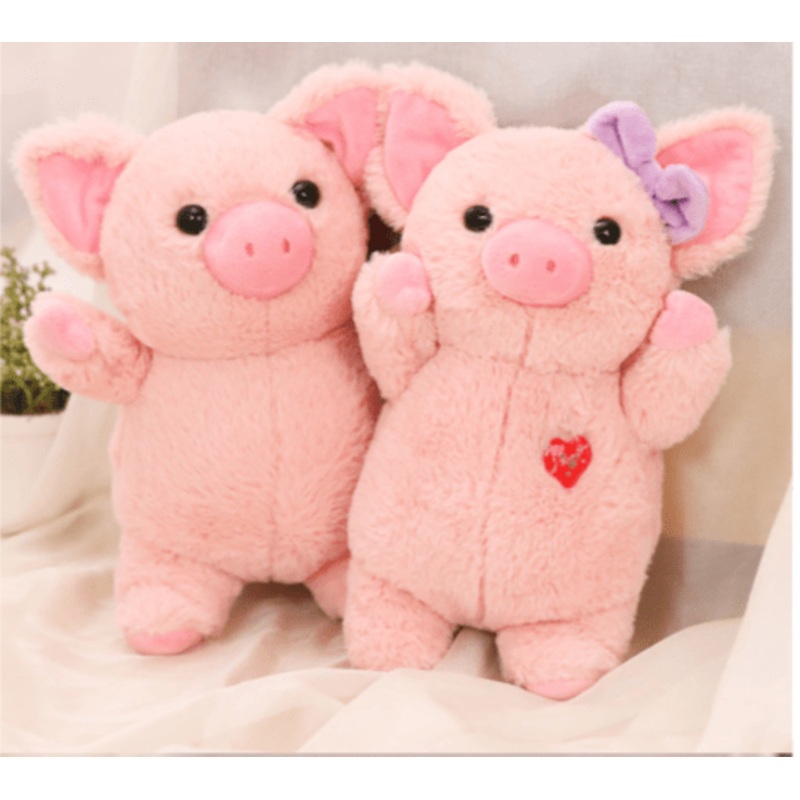 Medium Sized Plush Pink Piggies Boy and Girl Sweet Piggies*