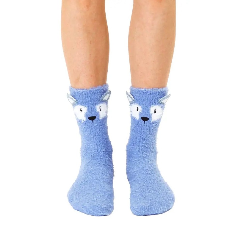 Wolf Fuzzy Socks