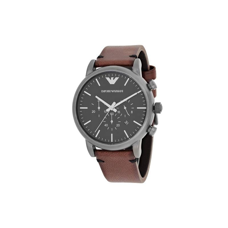 Emporio Armani Men's Chronograph Gunmetal Stainless Steel Watch