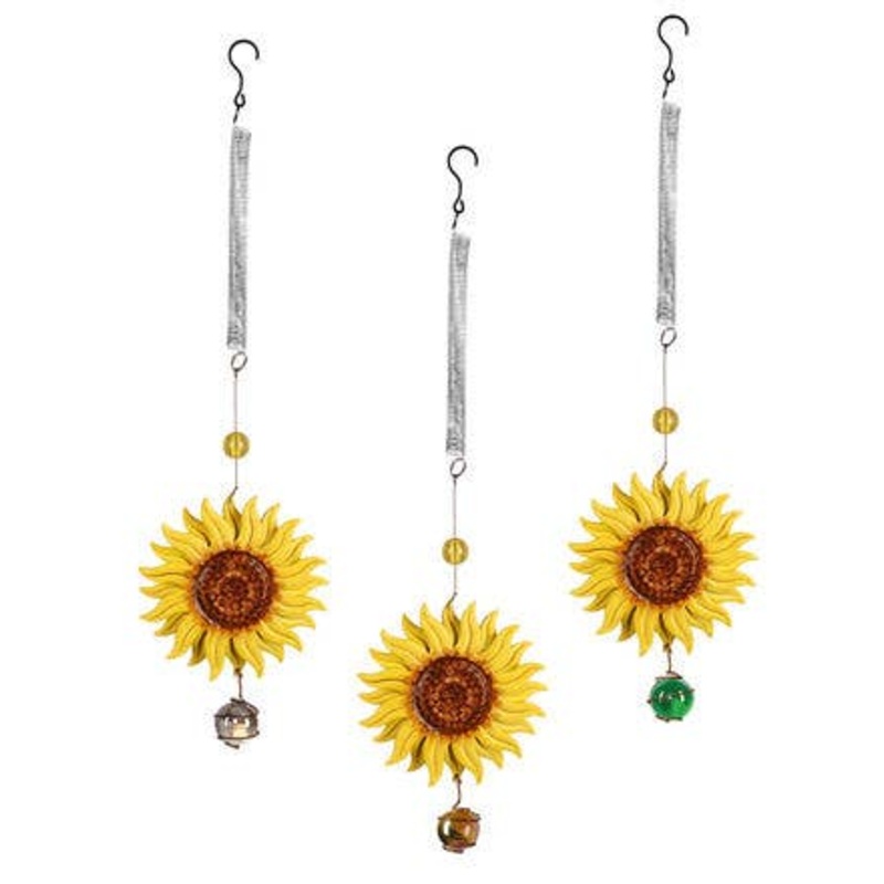 Metal Sunflower Bouncy Ornament