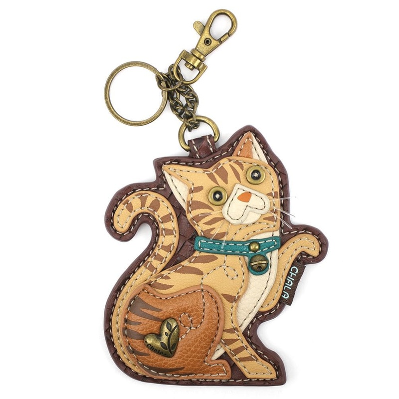 TABBY CAT-Orange Keychain and Crossbody Bag Vegan
